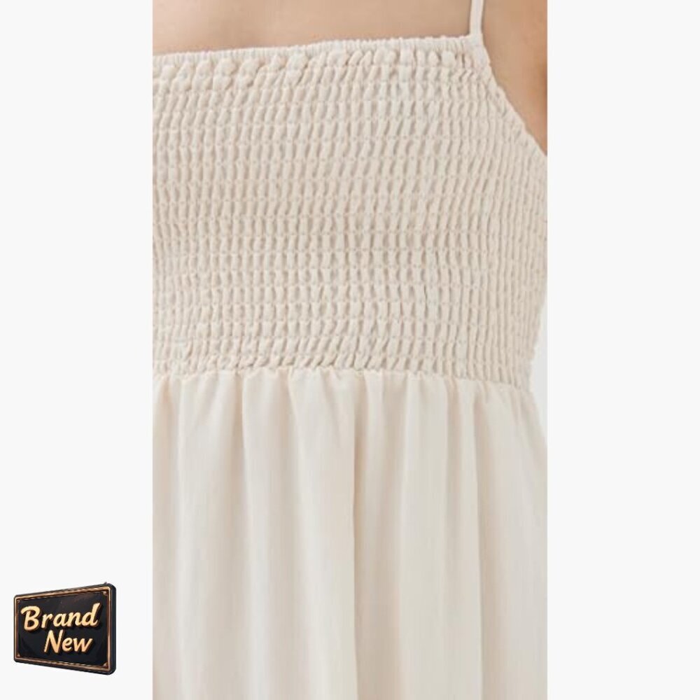 Lightweight Maxi Dress with Smocked Bodice and Pockets - Picture 6 of 6